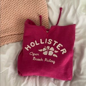 Cute pink Hollister hoodie